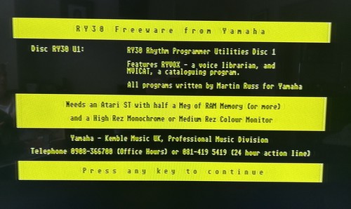 Yamaha ry30 edit - ry30, edit/utility